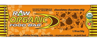 Organic Food Bar Kosher RAW Chocolatey Chocolate Chip 12 Bars